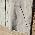 Flax  Clothing MILITARY JACKET 100% Linen Natural Beige Pockets P/4 Photo 3