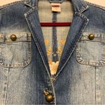 Faded Glory Vintage  Distressed Embroidered Denim Size 4 Blazer.             1816 Photo 4