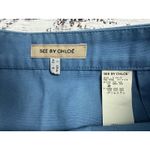 See By Chloe Vtg Y2‎  Blue Mini Skirt Zipper Paris Hilton Britney Spears Sz 6 Photo 1