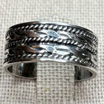 Vintage open back unisex Silver Ring Photo 0