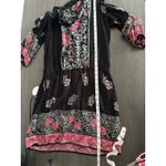 Angie  Boho Printed Long Sleeve Mini Dress Flare‎ Sleeves Paisley Size Large Photo 9