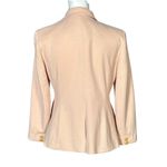 Talbots Jacket Blazer Size 8 Pink Lined Pockets Long Sleeve Fitted Preppy Work Photo 2