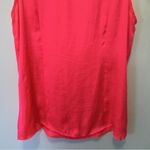 Gap  sleeveless top XL hot pink looks and feels like silk but polyester ruffles Photo 7