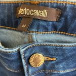 Roberto Cavalli  Dark Blue Jeans with Metallic Snake Photo 3