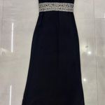 Marchesa Notte Black Maxi Silk Rhinestone beaded Gown Size 2 Photo 10