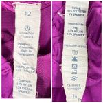 Lululemon Tracker II Running Shorts Sz 12 Fuschia Lined Elastic Waist Zip Pocket Photo 3