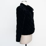 Talbots  Quilted Velvet Jacket Petite Black Photo 5