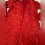 Solitaire  XL faux suede snake print long jacket Photo 9