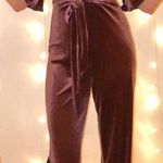 Windsor Pink Velvet Jumpsuit  Photo 0