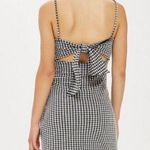 Topshop Black & White Gingham Mini Dress Photo 1