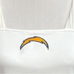 NFL Team Apparel San Diego Chargers Mesh Neck Long Sleeve Top White Size Large Photo 2