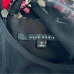 Alex Marie NWOT  Embellished Tulle Floral Embroidered Maxi Gown Dress | Size 4 Photo 9