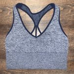 PINK - Victoria's Secret Victoria’s Secret PINK Sport Seamless Lightly Lined Blue Sports Bra Size Large Photo 0