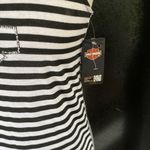 NWT HARLEY DAVIDSON MAXI DRESS RHINESTONE BAR AND SHIELD ON FRONT Black Photo 10