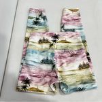 Wildfox High Waisted 7/8 Legging Size Medium Hotel Hollywood Palm Tropical Print Photo 2