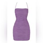 Mistress Rocks 'NIGHTSHADE' Lilac Ruched Mesh Dress Photo 6