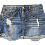 Dollhouse  distressed mini jean skirt size 11 Photo 0