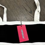 Edikted  black crop tank top with white Photo 0