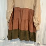 Peach Love California Peach Love Color‎ Block Dress Size Medium Photo 3