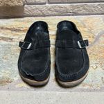 Birkenstock  Buckley Clog Shoes Black Suede Leather 38 7 Photo 3