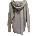 Aspen Women’s Medium Hoodie Pullover Top Gray Knit V Neck Cozy Soft Loungewear Photo 1
