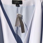 J.Crew  365 Crepe Wrap Dress Size 4 in Light Blue Photo 6