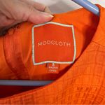 Modcloth  So Sixties Clementine Orange fit and flare A-line sleeveless dress S Photo 9