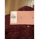 Anthropologie BHLDN Emma Sweetheart Sleeveless Lace Long Gown Front Slit Wine 12 Photo 8