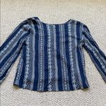 Hippie Rose  Navy and White Patterned Top Photo 6