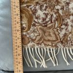Loro Piana  Cashmere Short Fringe tapestry look Scarf Photo 5