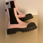 Maeve Anthropologie  women pink leather platform Chelsea boots size 7 Photo 7