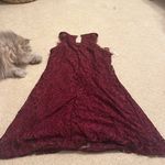 Speechless Maroon Lace Halter  Dress Photo 2