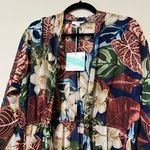 Umgee sz small long sleeve wrap dress or cover up with pockets thin keyhole back Photo 1