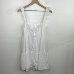 Altar'd State Altar’d State White Ruffled Strap Tired Dress cotton size Large Photo 1