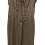 St. Michael Vintage Tan Slip Womens Size 32 Bust Lace Pintuck Photo 0