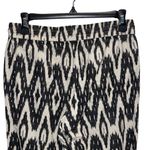 J. Crew Women's Black Aztec Drawstring Stretch Waistband Linen Blend Pants Size Size 2 Photo 3