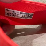 ECCO Women's Bright Neon Orange Cork and Leather Thong Corksphere Sandals Size 9.5 Photo 5