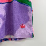 Juicy Couture Juicy‎ Couture Purple Swirl Tie Dye Terry Cloth High Rise Pull-On Shorts Sz L Photo 2