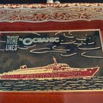Rare Vintage Oceanic/Doric Souvenir Wallet Brown Photo 1