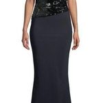 Chiara Boni La Petite Robe Hilaria Sequin Maxi Gown In Black Photo 0