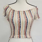 Shirred Crop Top Multiple Photo 0