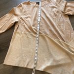Alfani  Asymmetrical Metallic Beige Womens Long Sleeve Shirt Size Extra Large Photo 7