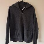 Madewell Merino Blend Wool Glenbrook Half-Zip Pullover Sweater Grey Size Small Photo 4