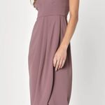 Lulus Reinette Mauve Hi-Low Mock Wrap Midi Dress Photo 0