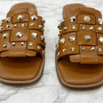 Vince Camuto  Neverna Studded Square Toe‎ Leather Slip On Sandals 6.5 Photo 0