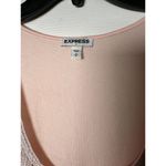 EXPRESS  Pink‎ Metallic Thread Lace Tank Top Women's Size S Petite Photo 6