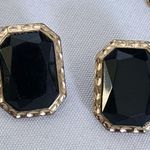 Vintage Vibes Gold and Black Statement Necklace and Earrings Set Photo 7