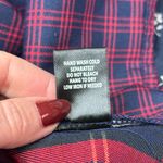 Skies Are Blue Urban Outfitters  Red Navy Plaid Mixed Print Shirt Dress Small GUC Photo 7