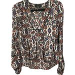 Dolce Vita Paisley Top w/Peplum Hem Sz S Blue Photo 1