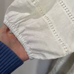 Anthropologie  Maeve White Linen Blend Tiered Mini Dress Boho Resort Coastal XL Photo 4